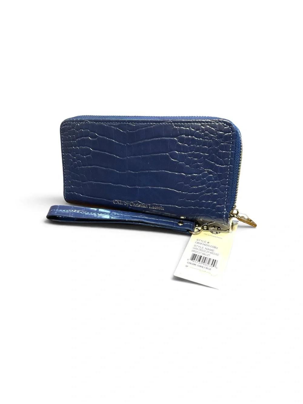 Christian Lacroix croc embossed